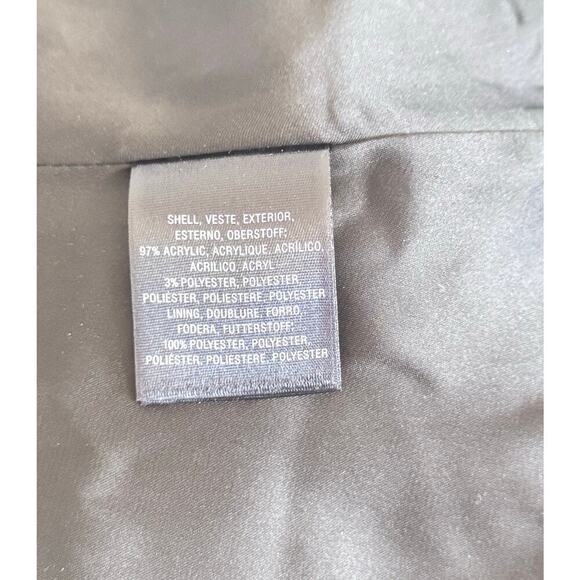 New Moulinette Soeurs Anthropologie Glissade Dress Grey Gris Shimmer Tweed Sz 2 - Picture 15 of 16